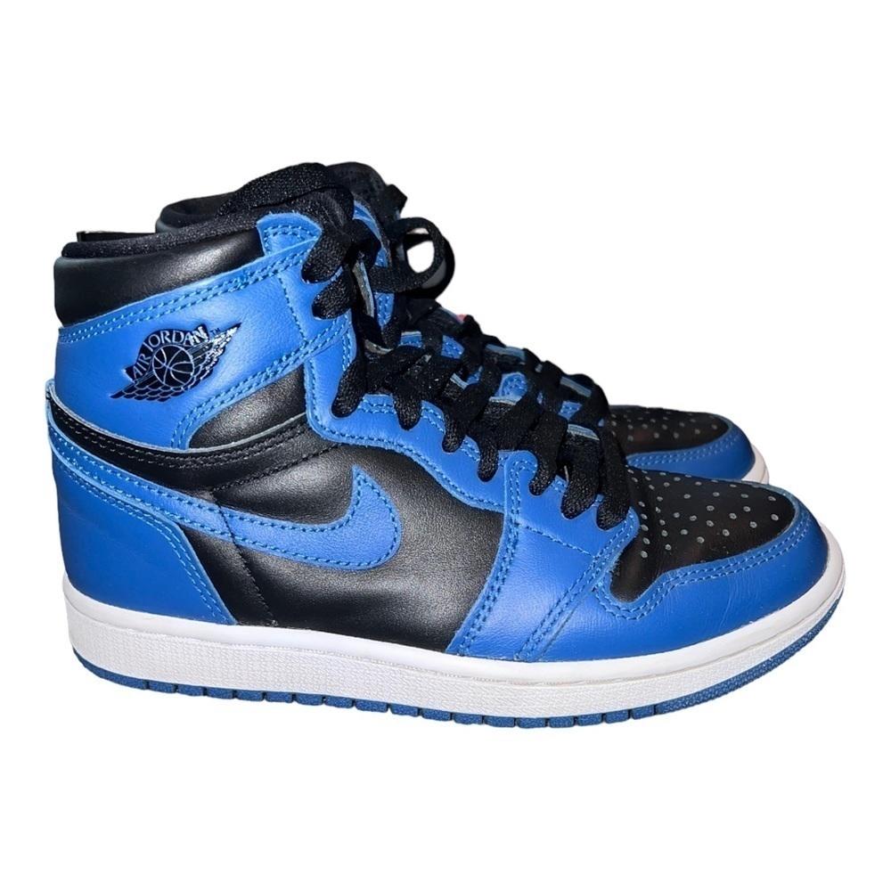 Nike AIR JORDAN 1 Retro High OG Basketball Shoes Dark Marina Blue Size 4.5